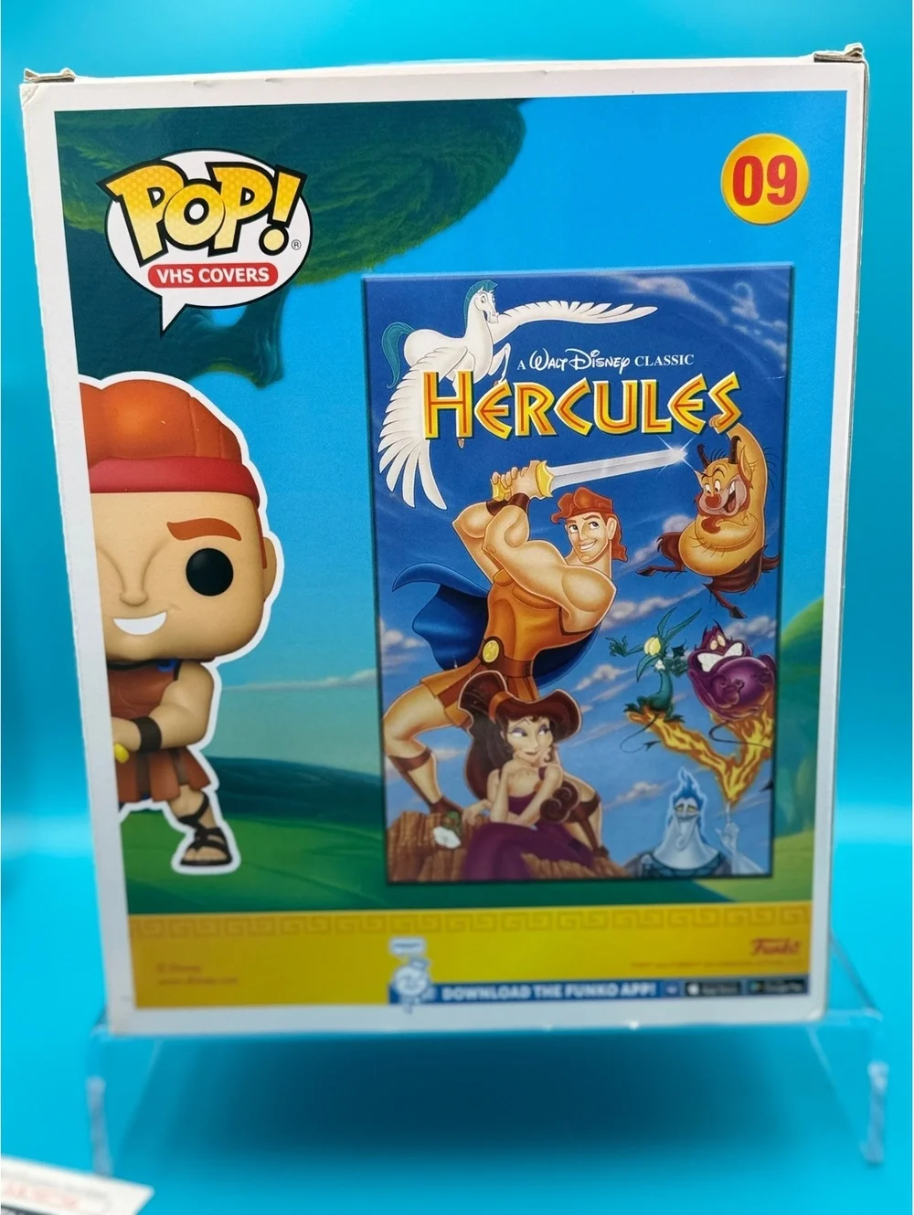 Tate Donovan signed Hercules Disney VHS cover #9 Amazon exclusive with JSA COA